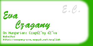 eva czagany business card